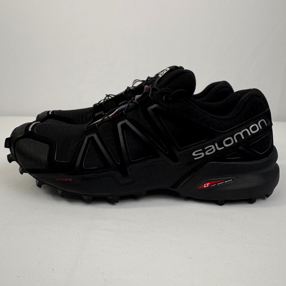 Salomon Womens Speedcross 4 Black Trail Running Shoes Sneakers Size 8.5